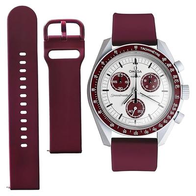 20mm Horlogeband voor en Makkelijk Verwisselbare Band voor en Unisex Horlogeband [Ylfcly] Omega, Swatch, Moonswatch, Speedmaster, Nato®/Siliconen Omega,