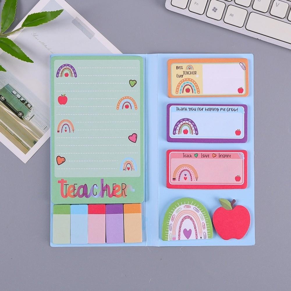 Colorful Pocket Notepad Dog Cat Self-Adhesive Notes Sticky Notes Set  School Supplies