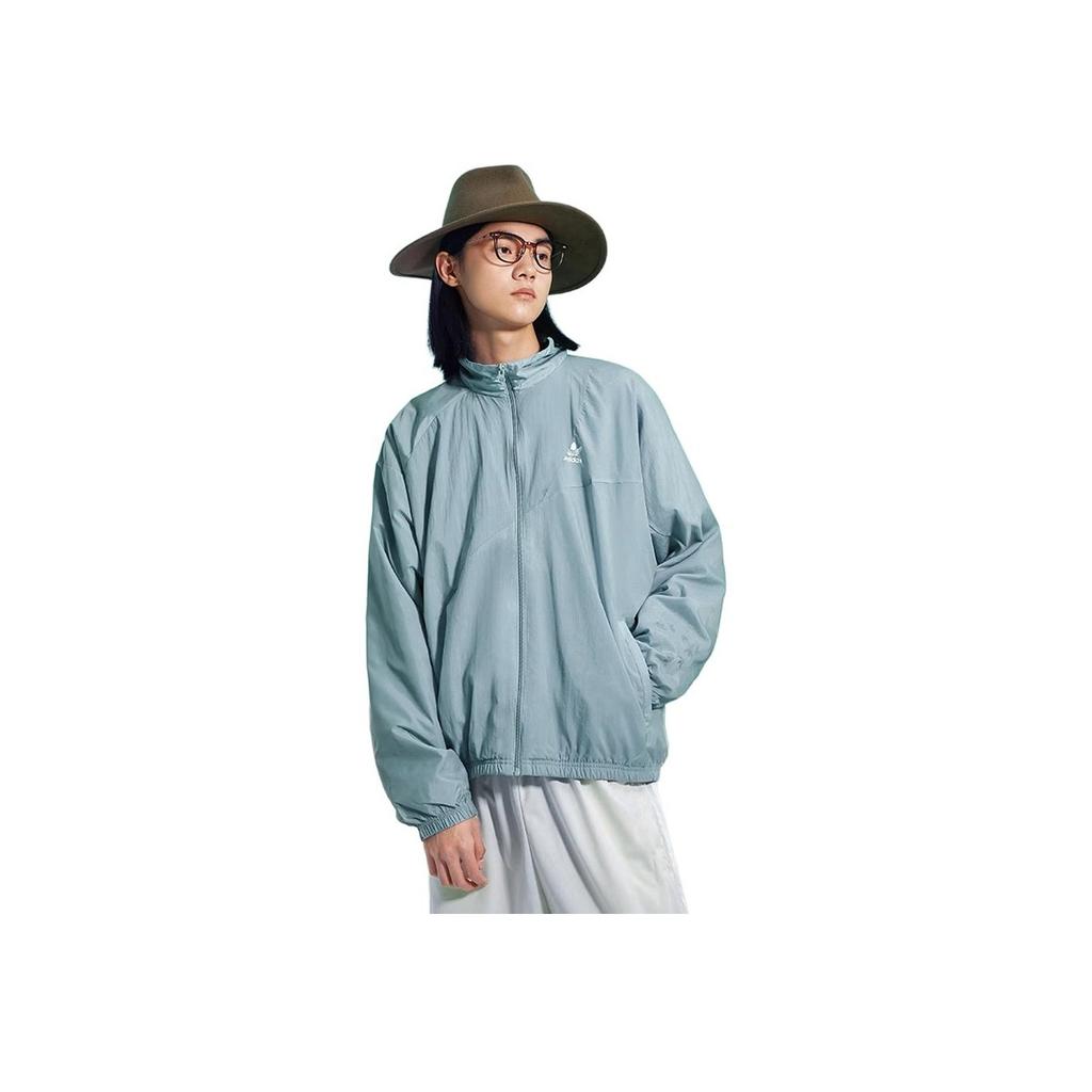 Adidas Originals Trefoil Colorblock Stand Collar Jacket Men Outerwear Light-Blue HC4511