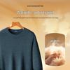 Futing Men's 100% Sheep Wool Warm Crew Neck Sweater