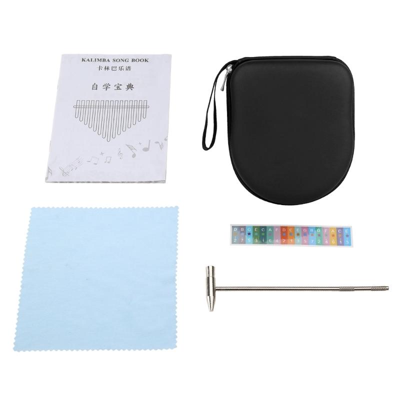 17 Keys Thumb Piano with Tuning Mallet, Mini Kalimba Musical Instruments, Finger Piano Gifts for Kids Adult and Beginner