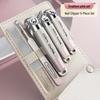 16-Piece High-Quality Nail Care Set for Men & Women: Clippers, Manicure, Tweezers, and Elegant Storage