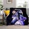 Benutzerdefinierter Name Corpse Bride Kunstdecke Bett Sofa Decke Flanelldecke für Camping, Wandern, Picknick Zubehör, Geschenk für Familie und Freunde