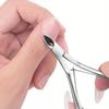 YIKOOLIN Cuticle Trimmer with Cuticle Pusher Nail Cuticle Nipper Professional Manicure Tools Stainless Steel Dual End Pusher