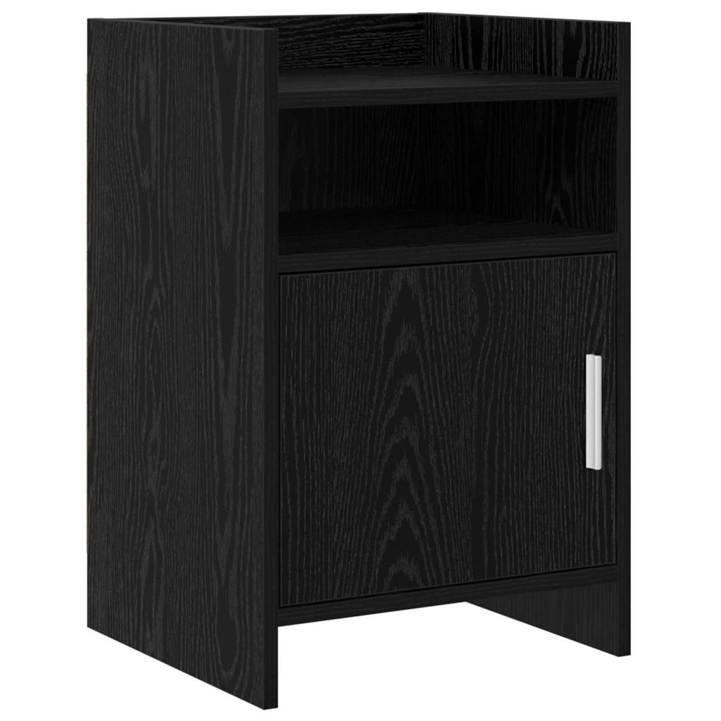 Nightstands in Black Oak 40 x 36 x 60 cm Engineered Wood