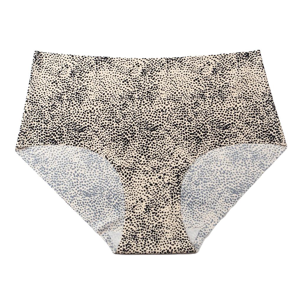 Summer Fashion Women's Leopard Print Mid Waist Underwear Comfortable Breathable Sexy Hip Hugging Women's Triangle Underwear