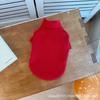 Spring, autumn and winter pet clothing T-shirt bottoming shirt dog home clothes cat clothes velvet heating