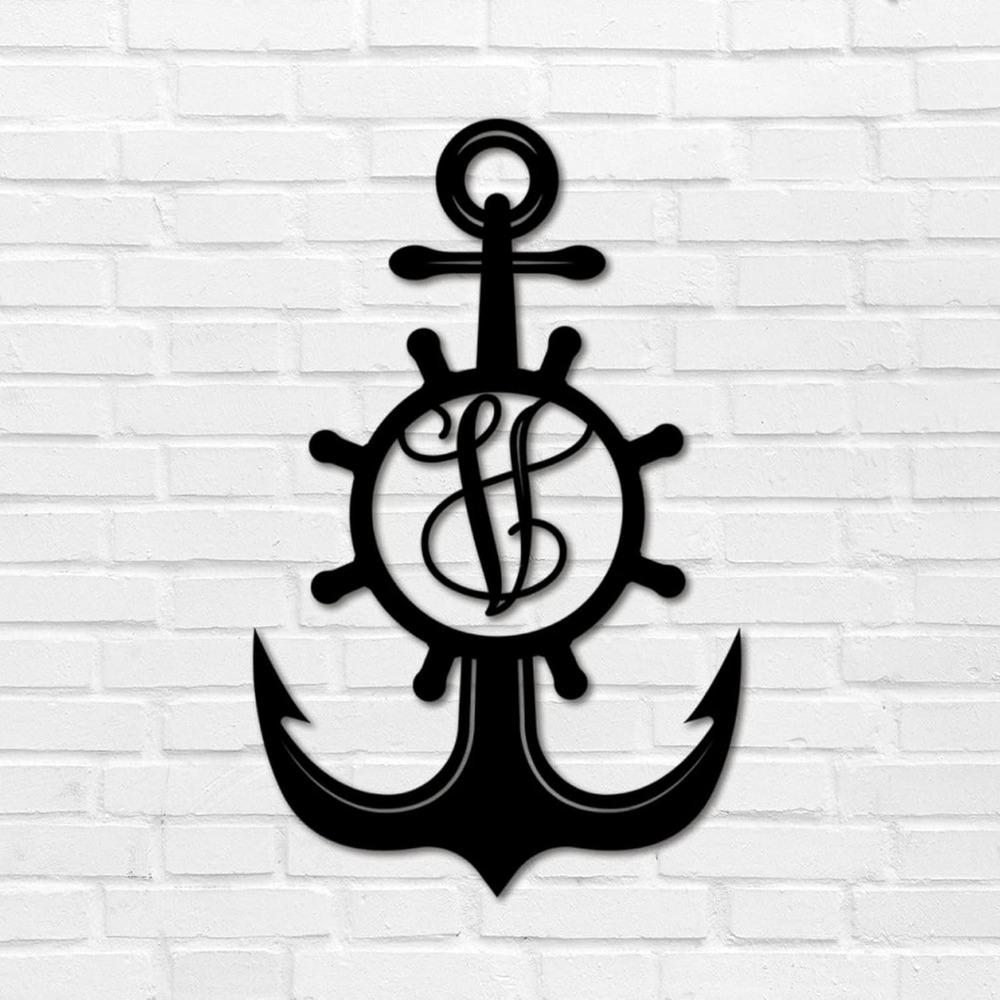 Custom Iron Letter Metal Wall Art Monogram Address Sign Retro Plaque Garage Patio Backyard Garden Decoration 12 Inch