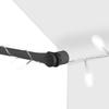 Vidaxl Hand-Rolled Awning with LED, 300 Cm, Cream