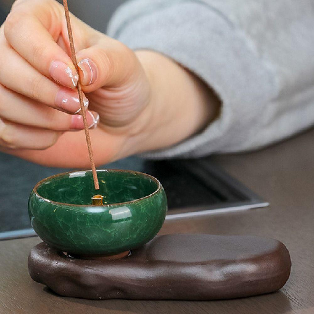 Creative Lucky Cat Incense Burner Traditional Aromatherapy Base  Home Decoration