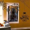 2D Flat Halloween Curtain Silhouettes Zombie Devil Monster Background  Halloween Props