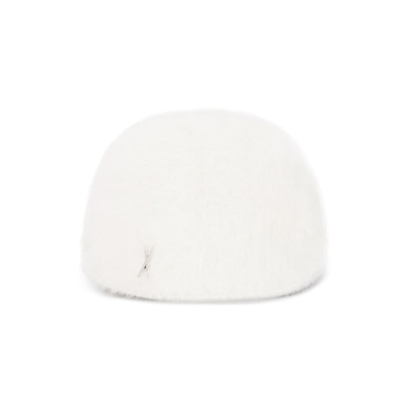 VARZAR VA Studded Angora Hunting Cap Ivory