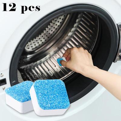 12pcs Multifunctional Effervescent Cleaner Concentrated Granule Home Washing Machine Cleaner Detergent
