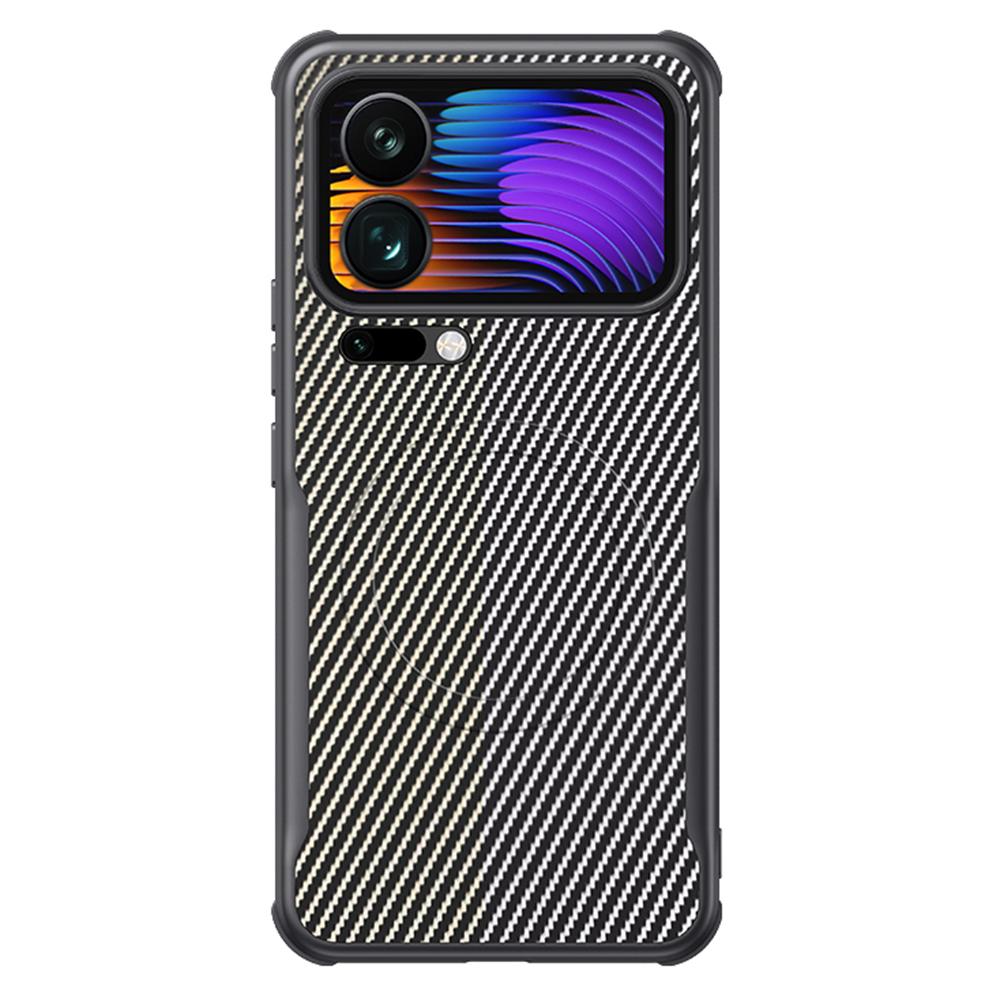 

For Xiaomi 17 Pro Magnetic Case Carbon Fiber PU + PC + Silicone Protective Cover