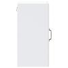 Vidaxl Kitchen Wall Cabinet with Glass Door, Kalmar, White