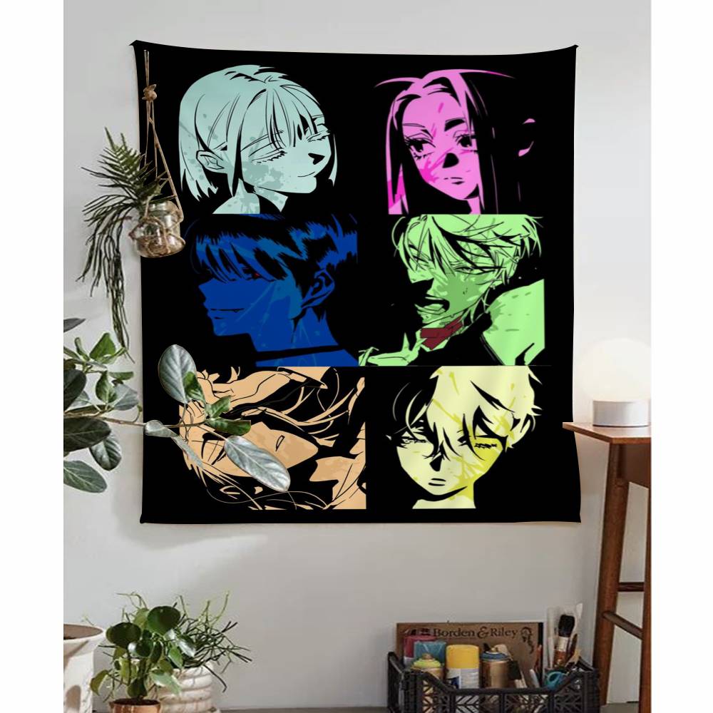 Alien Stage Anime Tapestry Art Printing Japanese Wall Tapestry Anime Wall Hanging Home Decor