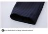 2025 Stylish Luxury Striped Suit Set: Slimming Professional Aviation & Rail Crew Uniform
