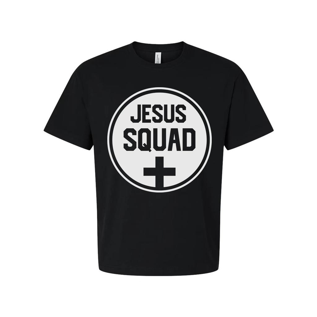Unisex Jesus Squad Cirkellogga T-shirt Kristet Te