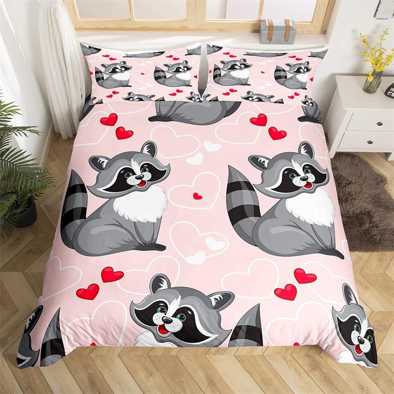 Lovely Baby Elephant Flowers Duvet Cover Set Cute Cartoon Animals Bedding Set Giraffe Quilt Cover Twin Full For Girls Boys Gift