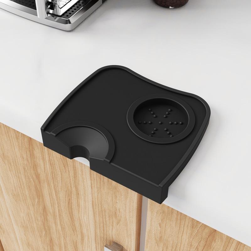 Espresso Coffee Tampers Mat Anti Station Press Tampering Holder Corner Mat Pad Silicone Coffeeware WDT Tools Tamping Barista