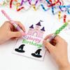 12Pcs Witch Princess Beadable Multicolor Pen 4-Color-in-1 Multicolored Ballpoint Pen for Children School Craft Project