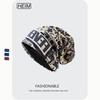 Style English Printing Trend Stacking Hat Street Fashion Pullover Stacking Confinement Hat Nightcap
