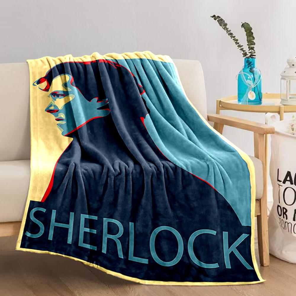Sherlock Pop Art Blanket for All Seasons Blanket Lunch Break Throw Gift