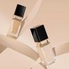 15-40Ml Empty Pump Bottle Glass Liquid Foundation Container Makeup Transparent Square Refillable Bottle Portable Pump Bottle