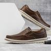 Fashion Men Loafers Party Driving Loafers Shoes Male Genuine Leather Business Office Leather Men's Casual Flats Moccasins Black Brown 47