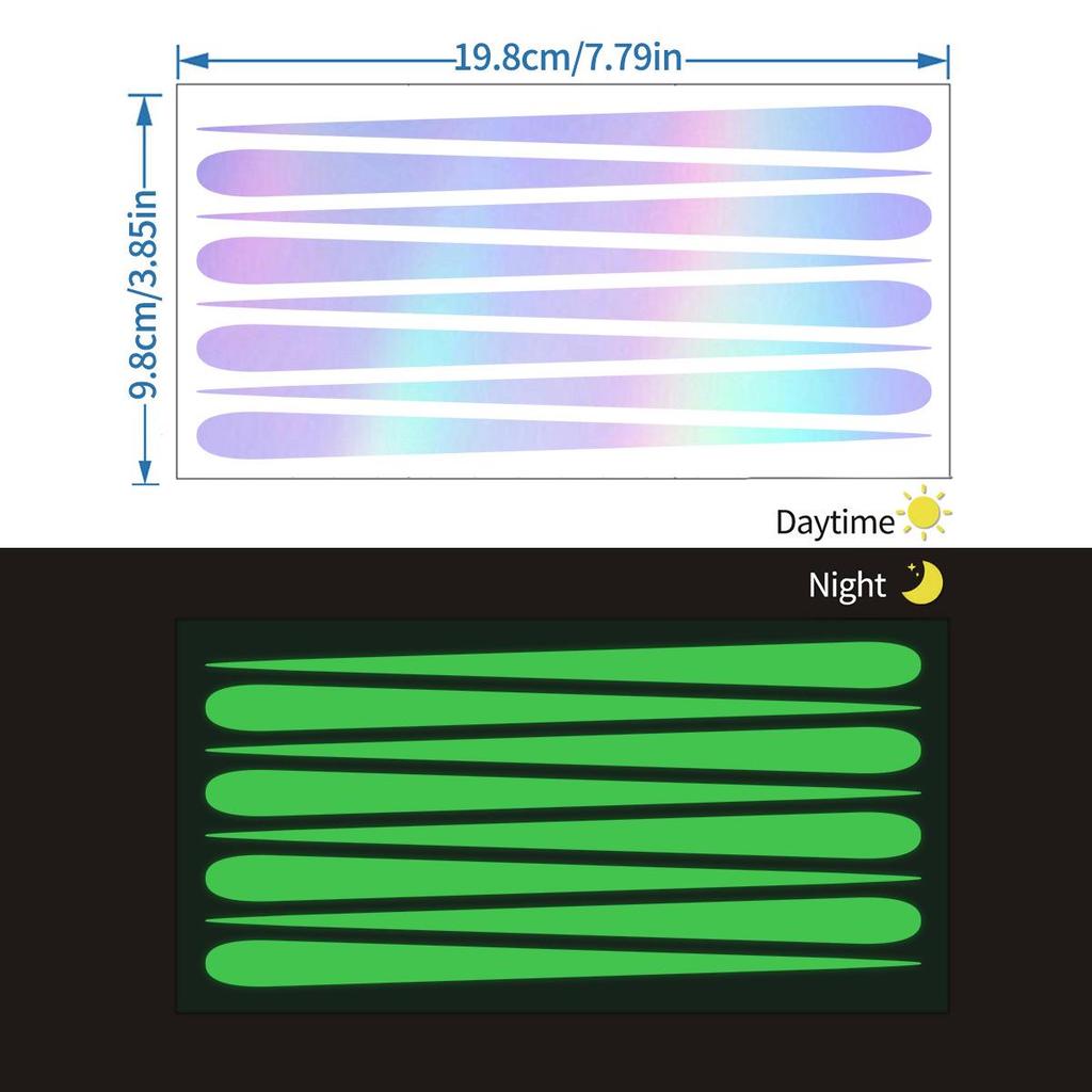 Iridescent Glow-in-the-Dark Star Stickers for Kids' Room, Bedroom, Party, or Window Decoration