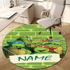 Personalized T-TMNT Round Chair Office Rug - Perfect for Mat, Office Chair & More - Ideal Gift for Birthdays and Holidays