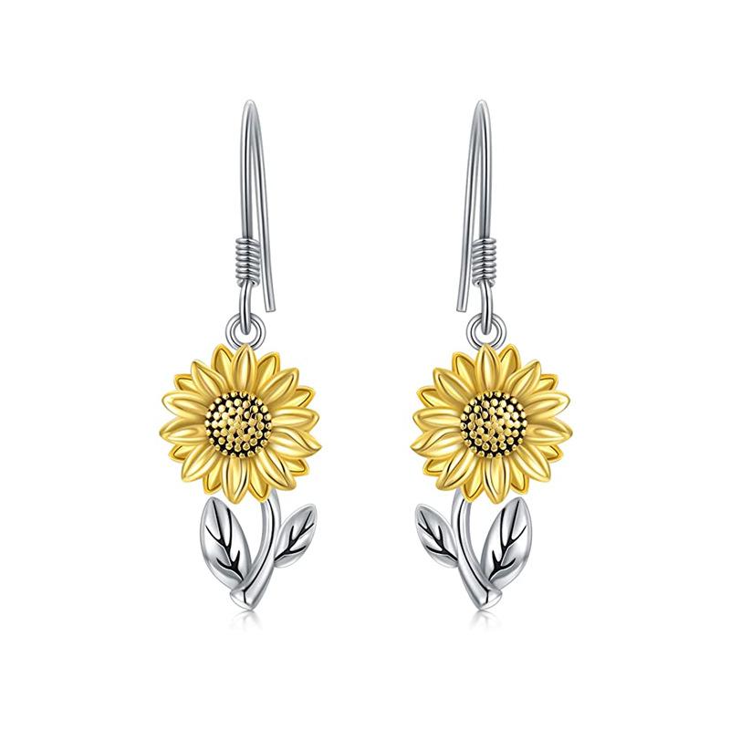 

Женские серьги-подсолнухи, модные украшения