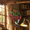 Durable Waterproof Wall Art Hummingbird Window Hanging Pendant, Acrylic Stained Glass Style Suncatcher for Home Transparent Craft Garden Balcony