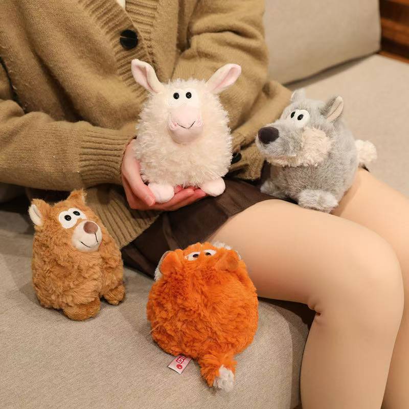 Latest Cute Forest Animal Doll Kawaii Stuffed Plush Toy Handmade Doll Cartoon Anime Cute Children's Birthday Gift Doll Christmas