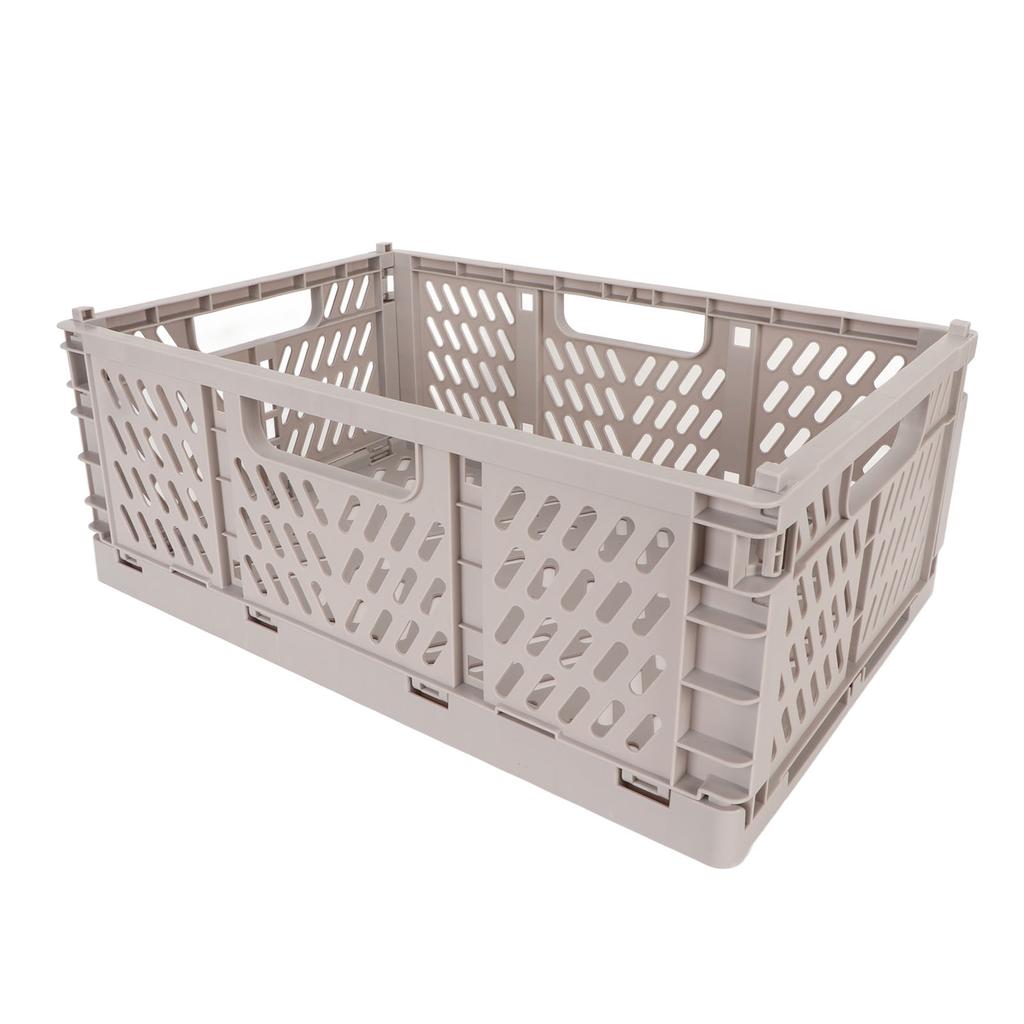 Collapsible Storage Crate Thicken Large Capacity Storage Crate Plastic Folding Storage Basket for Office Laundry