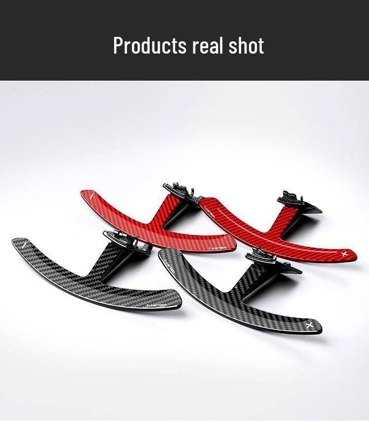 True Carbon Fiber T-Carbon Shift Paddles for Cayenne, Panamera, and Taycan Mac