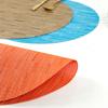 Europese 11cm ronde pvc placemat bamboe patroon huisisolatie westerse eettafelmat hotel teslin placemat onderzetter