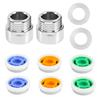 A03F-8 Pieces Of Shower Flow Reducer Limiter Set, Water Restrictor, 1/2 Inch Thread Size 4, 6 And 9 L/Min For Bathroom Saving
