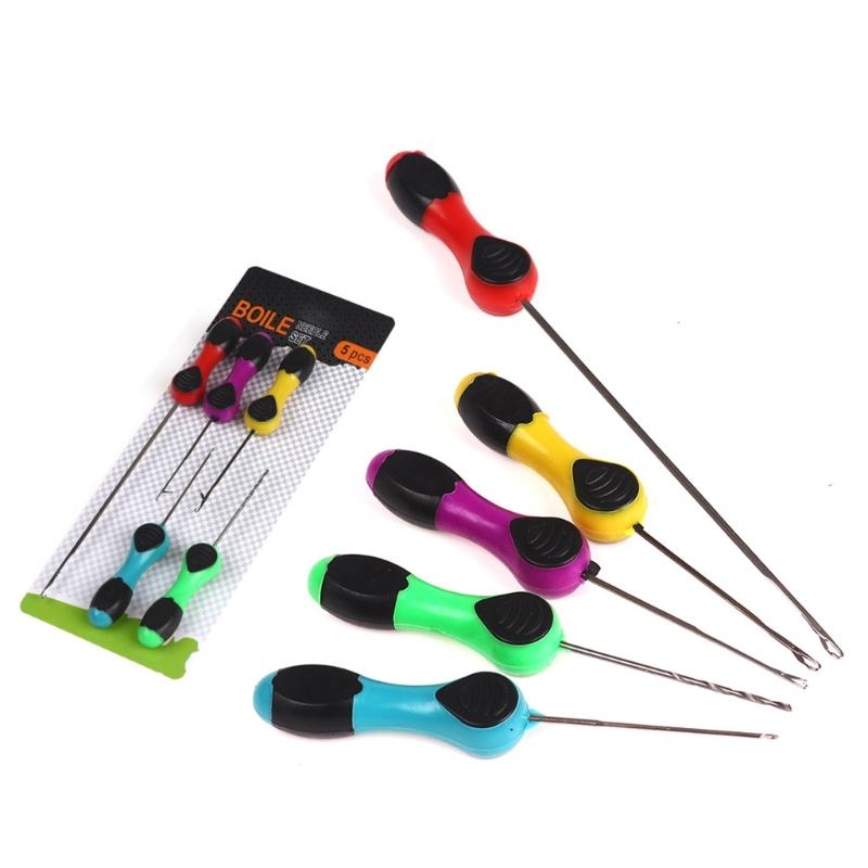 Baiting Drill Lure Rigging Needle Hook 5pcs Boilie Needle Fishing Baiting Needle Fishing Equipment Accessory Portable