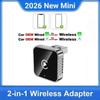 2026 New 2in1 Wired to Wireless High-Quality Car Accessory Smart Box 5GHz WiFi Type-C/USB