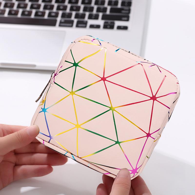 

Portable Cute Girly Embroidery Period Pad & Lipstick Storage Bag