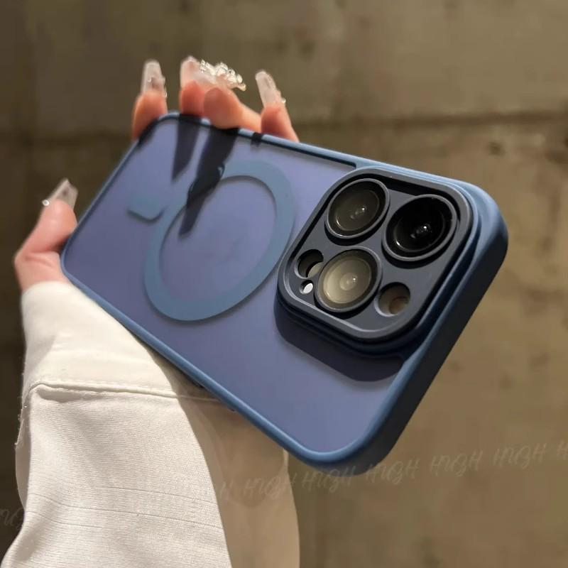 Comes with Lens Film, Skin Matte, Magnetic, Wireless Charging, Suitable for Iphone16promax Mobile Phone Case, Apple 15.