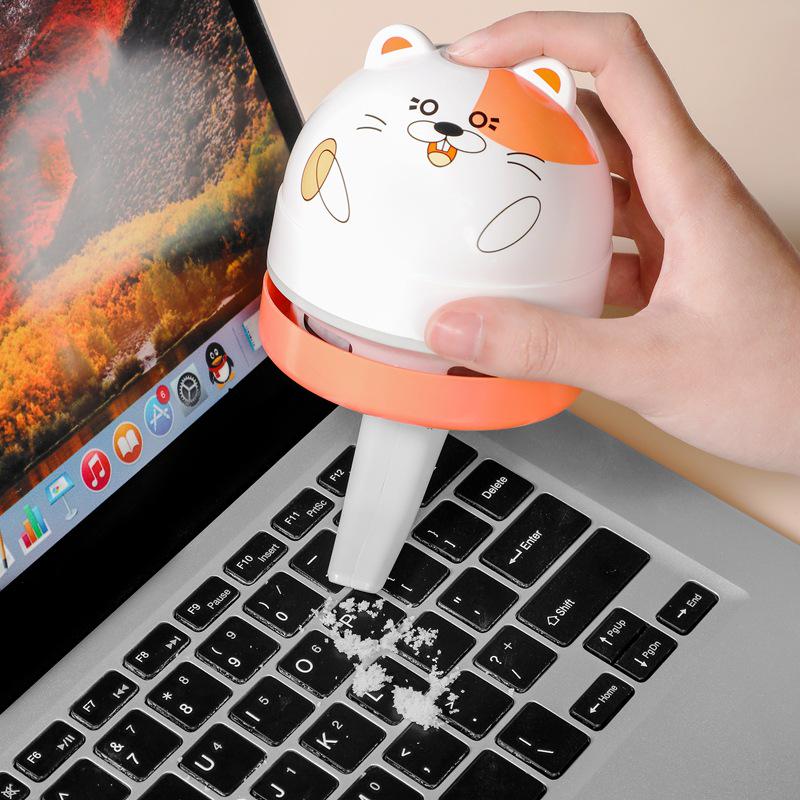 Rechargeable Mini Handheld Desktop Vacuum Cleaner - Portable Electric Stationery for Students