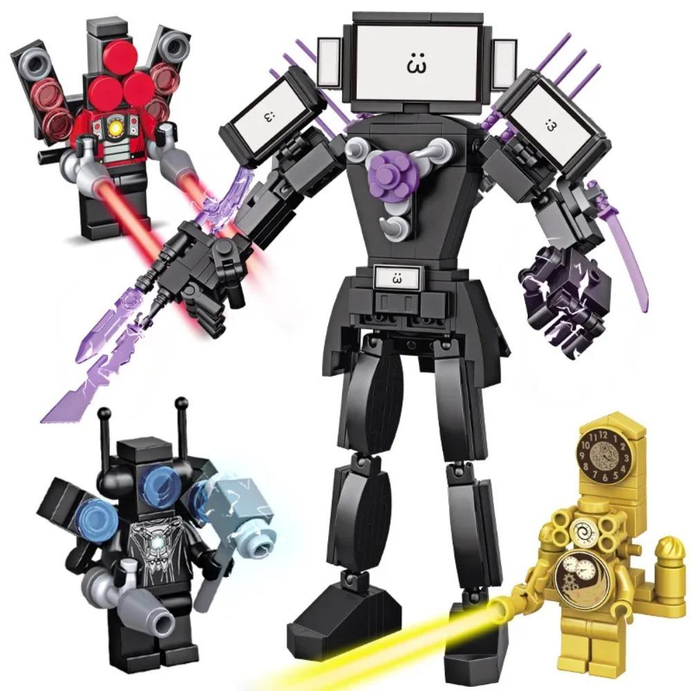 Mutant Titan Camera Man Building Blocks Cartoon or Game Doll Kids Toys Speaker Camera Titan TV Clock Toilet Man Bricks Model