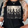 Dziewczyny Będą Dziewczynami Wiedźma w Lesie Koszulka z Graficznym Nadrukiem Unisex Bawełniana z Okrągłym Dekoltem Krótki Rękaw Wiosna Lato Codzienny Streetwear Koszulka Unisex