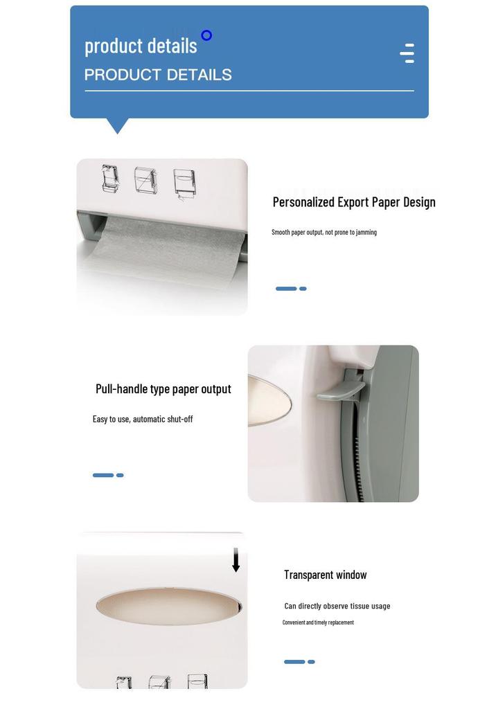 Commercial Hand Drying Paper Towel Holder for Public Toilets and Hotels