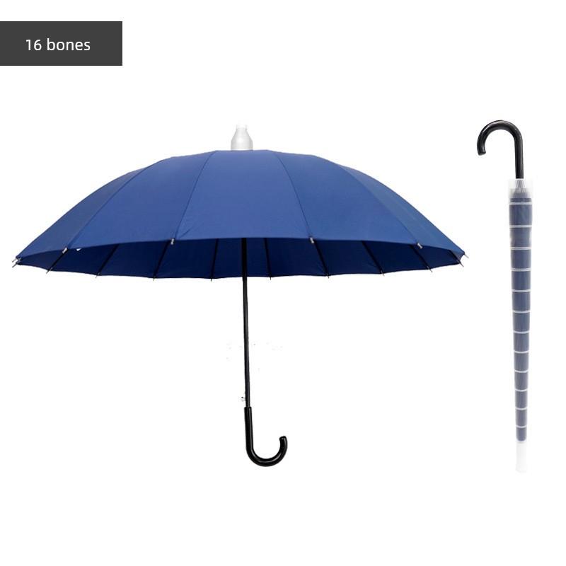 Waterproof Umbrella, Double-Sized Reinforced Long-Handled Umbrella for Men, Wind-Resistant, Extra-Large Straight Umbrella for Three People, Can Be