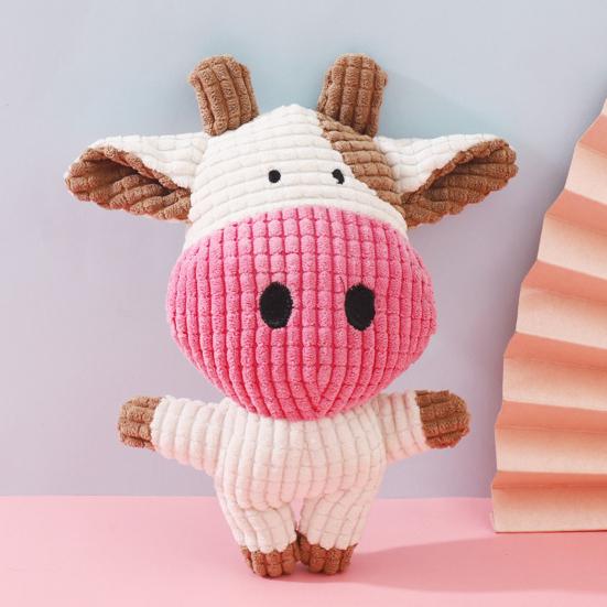 Built-in Voice Bite Resistant Soft Plush Piglet Lion Shape Pet Early Educational Toy