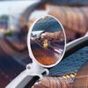 ABS Round Auxiliary Rearview Mirror Round Wide Angle Convex Mirror  Parking Auxiliary