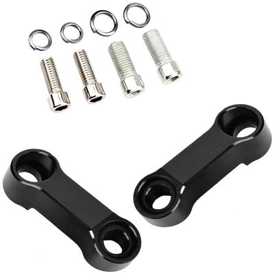 Motorcycle Mirror, Offset Holder, Mirror Adapter Kit, Extension Adapter, Aluminum Alloy, M10/M8 Screws, Set